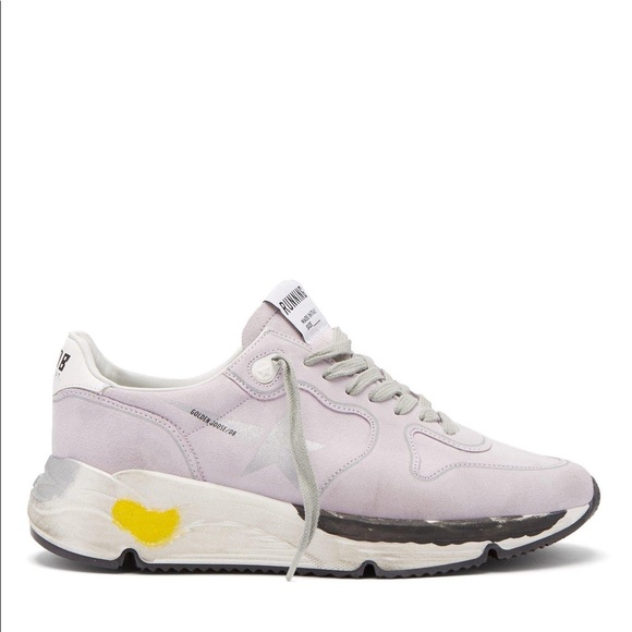Golden Goose Women's Purple Running Sole Low Top Suede Sneakers - Picture 1 of 5